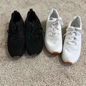 Black and White Athletic Sneakers